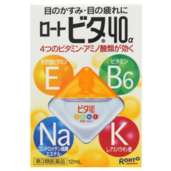 温和不刺激！ROHTO 乐敦 40&alpha; 维生素型眼药水 12ml