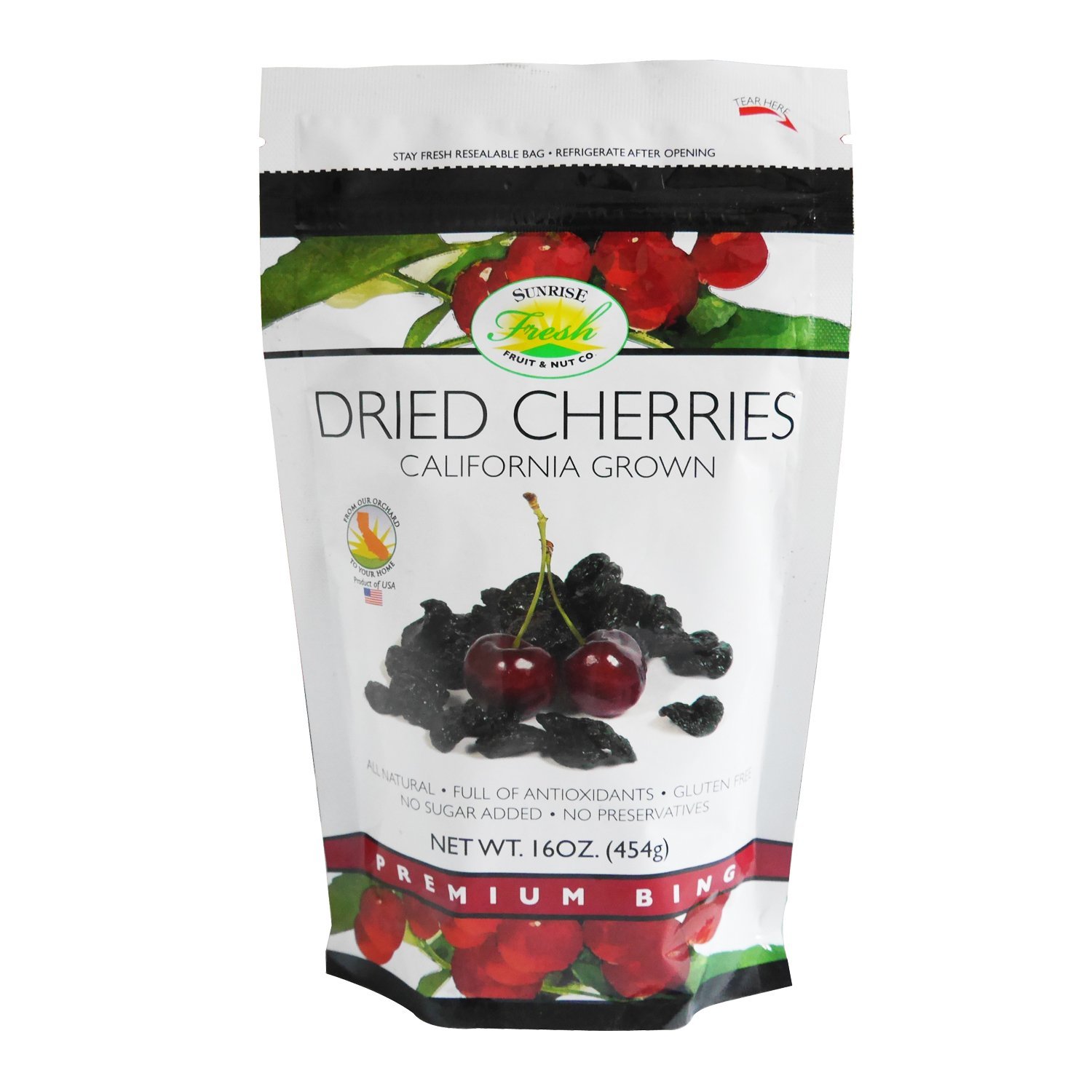 2件5折！Sunrise桑瑞丝原味樱桃干454g