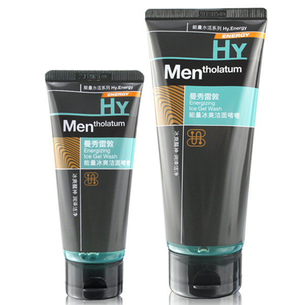 温和不刺激！曼秀雷敦男士能量水活冰爽洁面啫喱100g