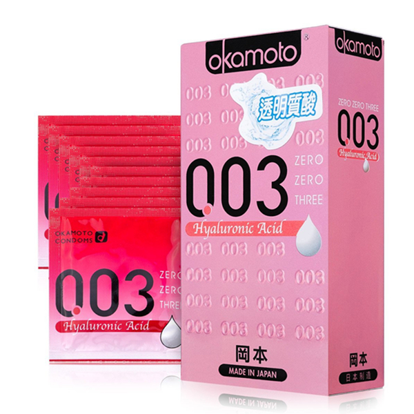 无限激情！Okamoto冈本避孕套003透明质酸10片装