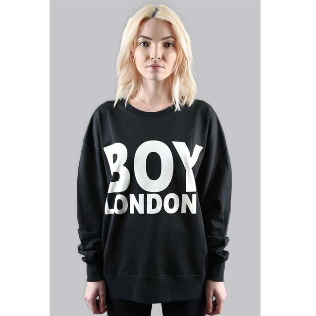 简约百搭！BOY LONDON 中性 卫衣 1259011BLWH