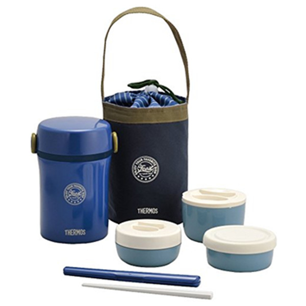 再降！THERMOS 膳魔师 JBC-801 保温便当盒套装