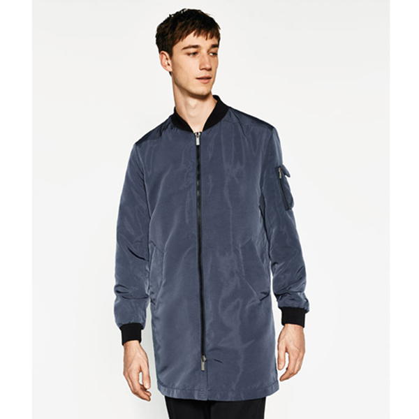 型男必备！ZARA男装长版飞行员夹克05475420401