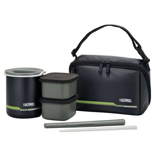 方便实用！THERMOS 膳魔师 DBQ-502 MTBK 保温饭盒 便当盒