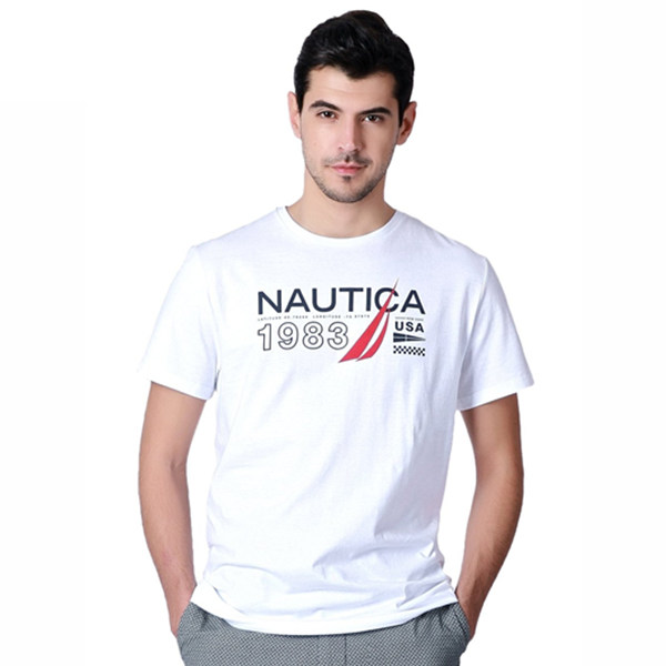 夏季佳品！Nautica诺帝卡男式短袖T恤V61112SEC