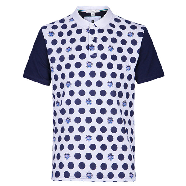 波点款！马克华菲男式短袖POLO衫7152211077