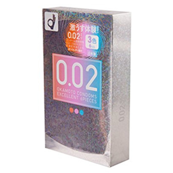 激情体验！OKAMOTO 冈本0.02 超薄避孕套安全套 6只装