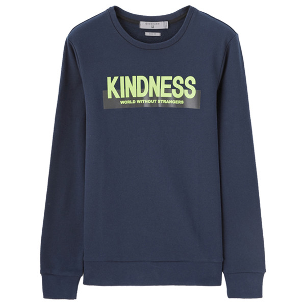 新风尚好价！佐丹奴圆领休闲套头男士卫衣61096802