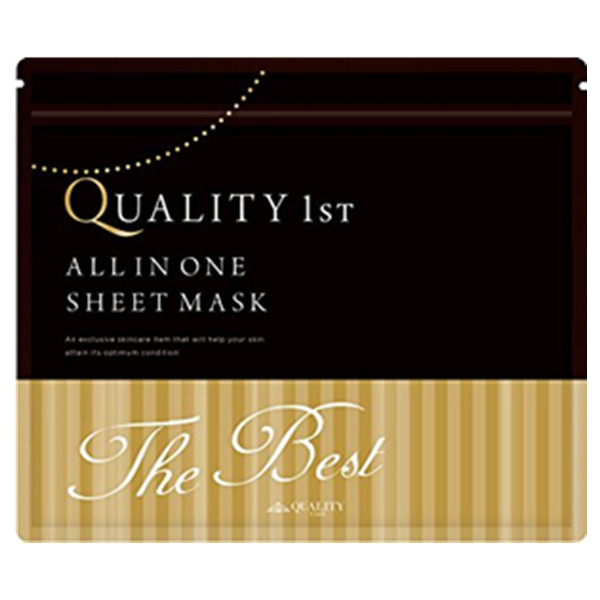 63种美容成分！Quality 1st 皇后的秘密 黑金顶级全效面膜30片