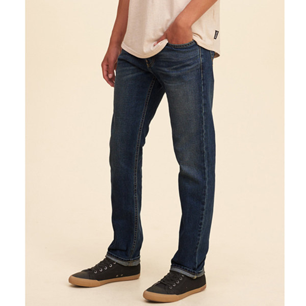 风尚价！Hollister Slim Straight牛仔裤70823
