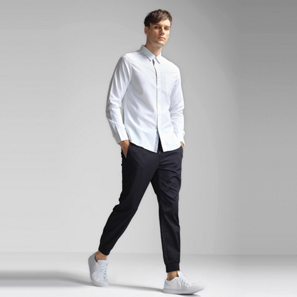 必备单品！佐丹奴男休闲抽绳束脚裤01115554