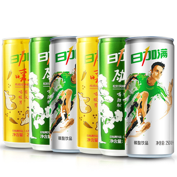 恢复体能！日加满能量组合装运动饮料250mL*3罐/组*8组