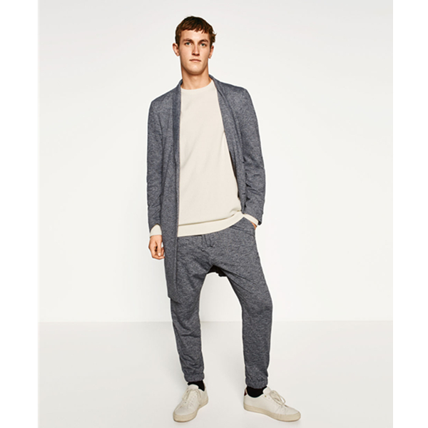 型男必备！ZARA男装混纺针织大衣01792474400