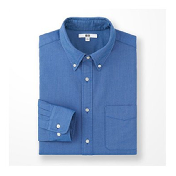 英伦风！优衣库牛津纺衬衫(长袖) 172925