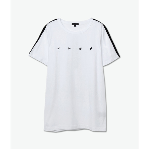 简单有型！F.L.Y.D 刺绣logo简约T恤