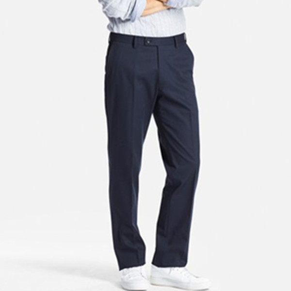 直筒款式！UNIQLO优衣库快干无褶直筒长裤182672