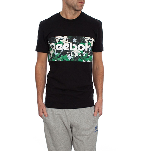 个性印花！Reebok 锐步 男式 短袖T恤 AK0402