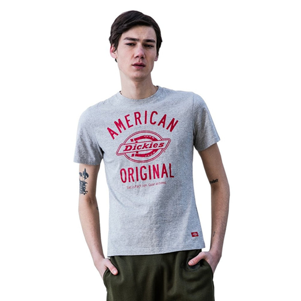 舒适贴身！Dickies 男式 纯棉 圆领 短袖 T恤 161M30EC19