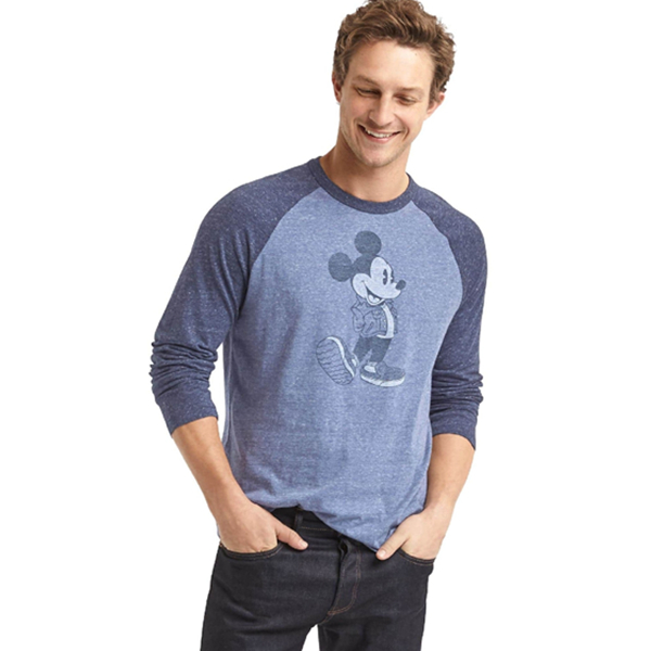 合作款！Gap x Disney纯棉米奇棒球T恤465931