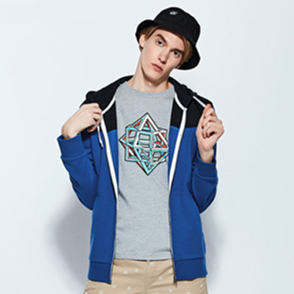 春装优选！班尼路 时尚开衫连帽卫衣