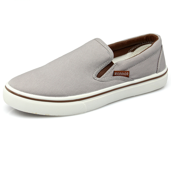 舒适透气！回力男士一脚蹬低帮帆布鞋3050