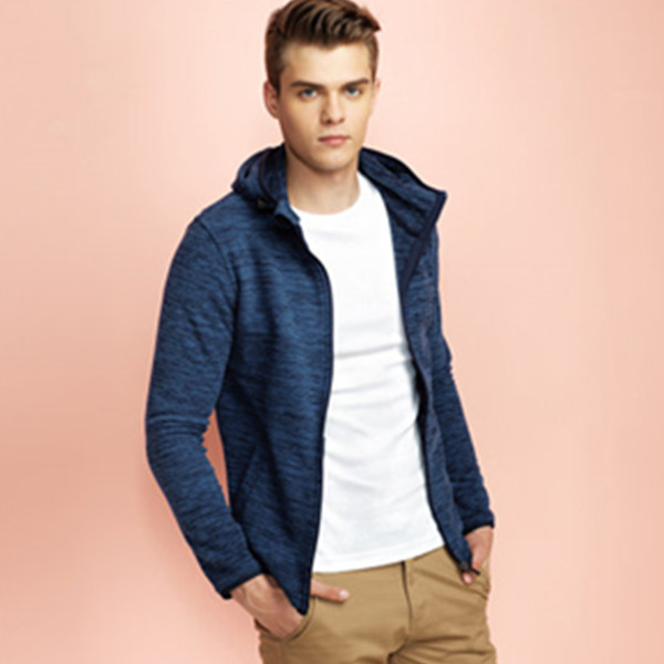 青春活力！佐丹奴休闲摇粒绒外套连帽开衫01077814