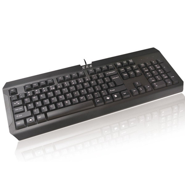 人体工学！双飞燕K-100 USB有线键盘