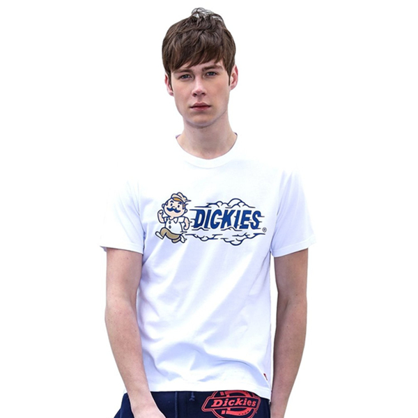 趣味logo！Dickies 男式 变形印花 短袖 T恤
