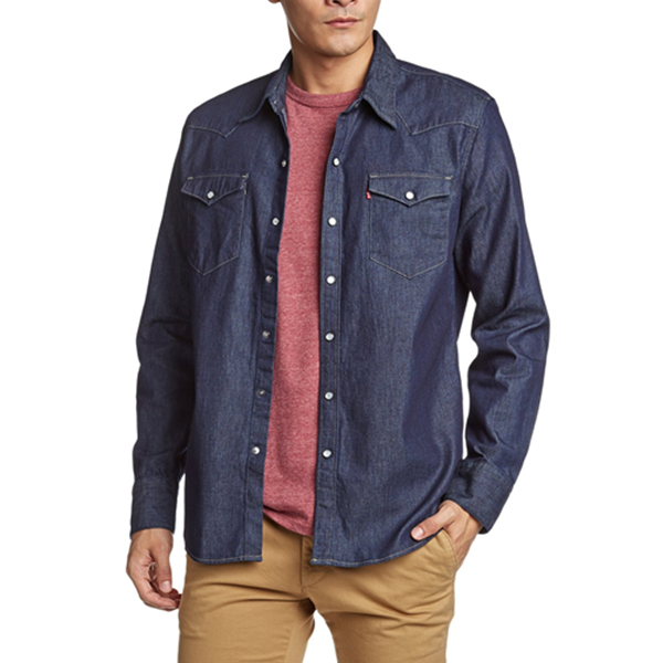 百搭经典！Levi's 李维斯Wovens 男式 长袖休闲衬衫