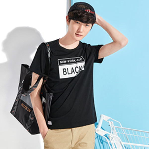 2017夏季新款！森马圆领休闲韩版修身短袖T恤