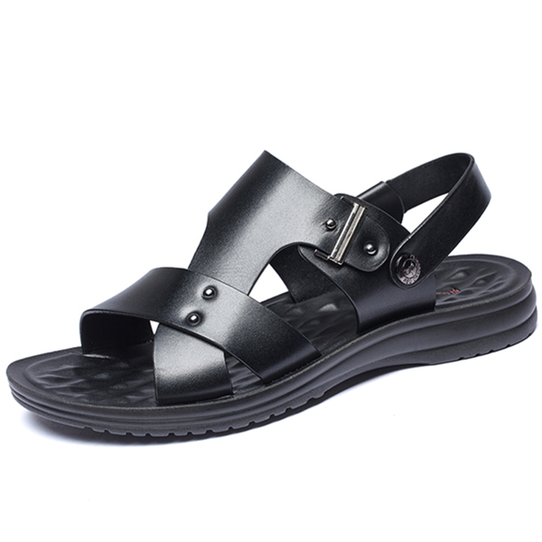 清凉一夏！红蜻蜓真皮凉鞋WTL7508