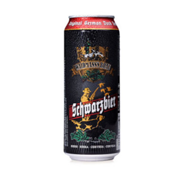 德国进口！猎人 黑啤500ml*24听 整箱装