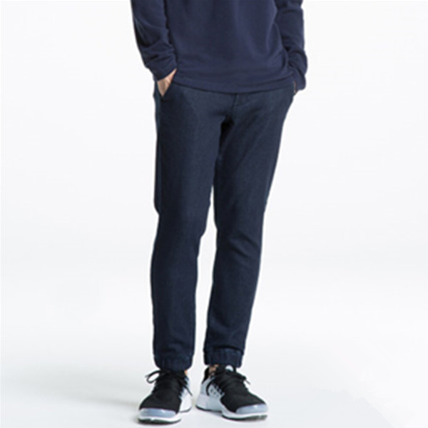 休闲百搭！优衣库束脚运动裤(牛仔) 192663