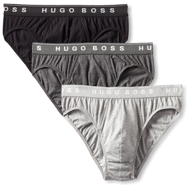 大牌进口！HUGO BOSS 男士全棉三角内裤 3条装