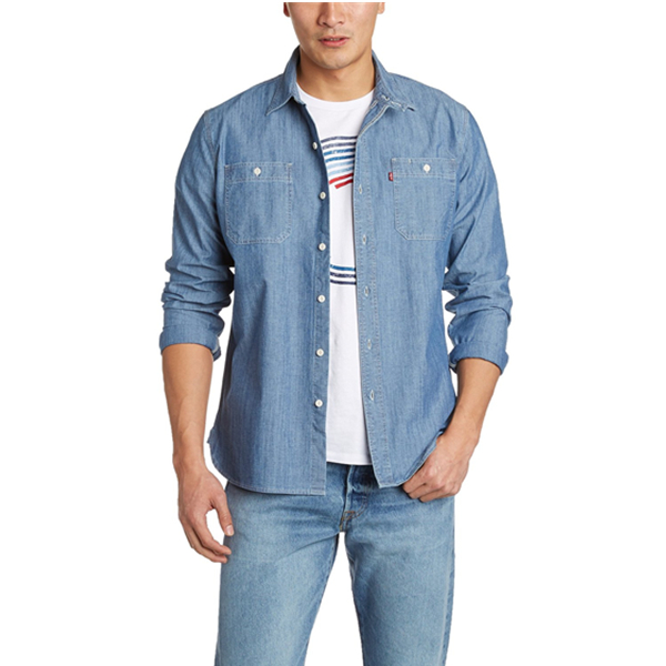 阳光休闲！Levi's 李维斯 男式 长袖衬衫 65822-0123