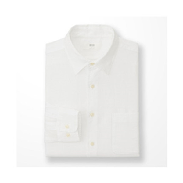 多色可选！优衣库高级麻衬衫(长袖) 183593