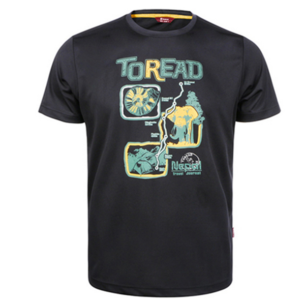 夏季单品！探路者圆领衬衫短袖T恤TW6065L17