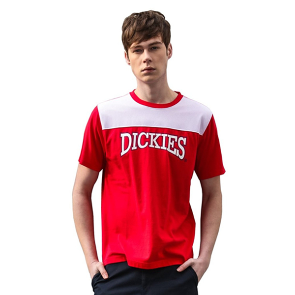 鲜亮活力！Dickies 男式 logo印花 短袖T恤