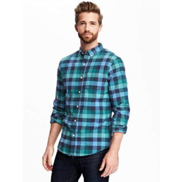 格纹款式！Old Navy男士商务休闲长袖衬衫295360