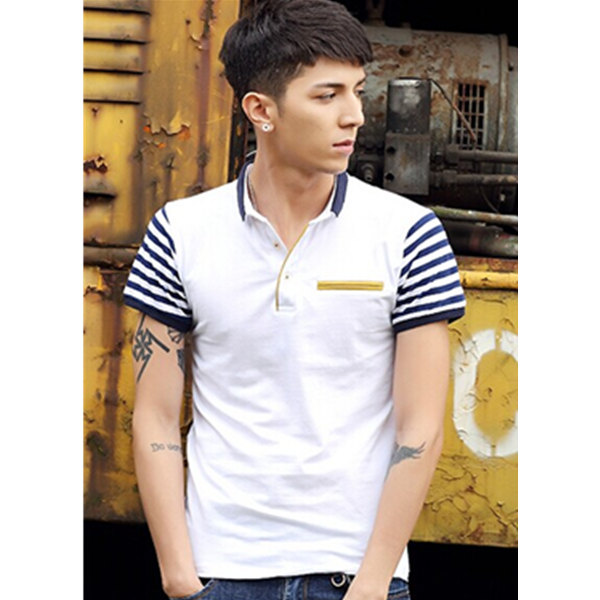撞色拼接！南极人男士短袖POLO衫组合装983A