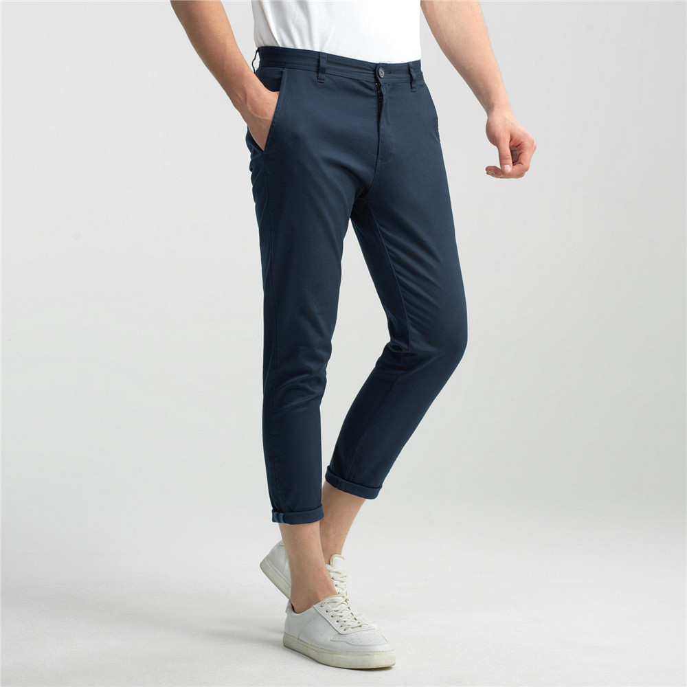 休闲设计！佐丹奴男士九分裤90125002