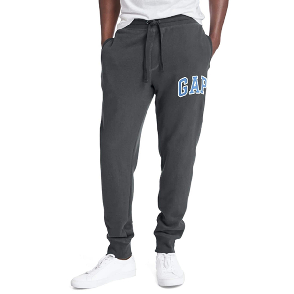 休闲百搭！Gap纯色松紧腰卫裤523651