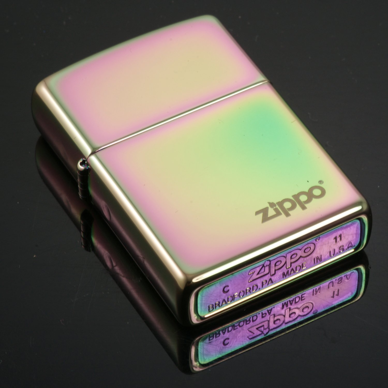 时尚耐用！ZIPPO 芝宝 打火机 151ZL 金幻彩商标