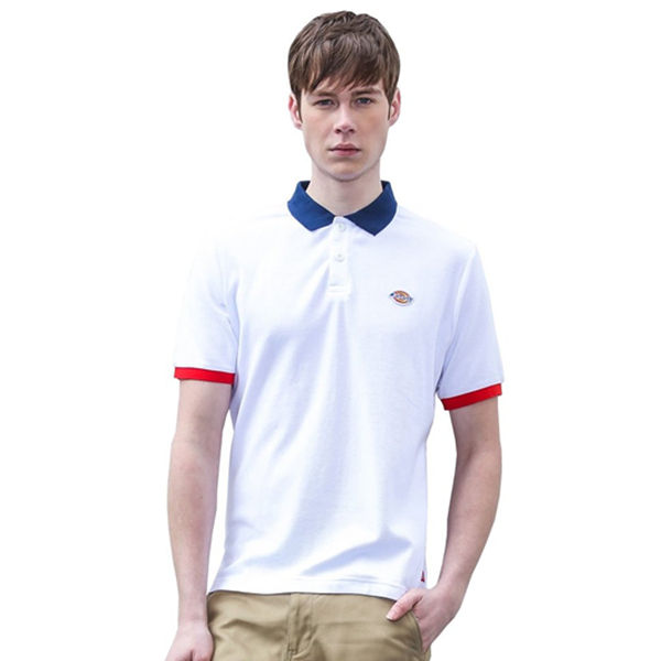 时尚版型！Dickies 男式 logo拼色 短袖Polo衫