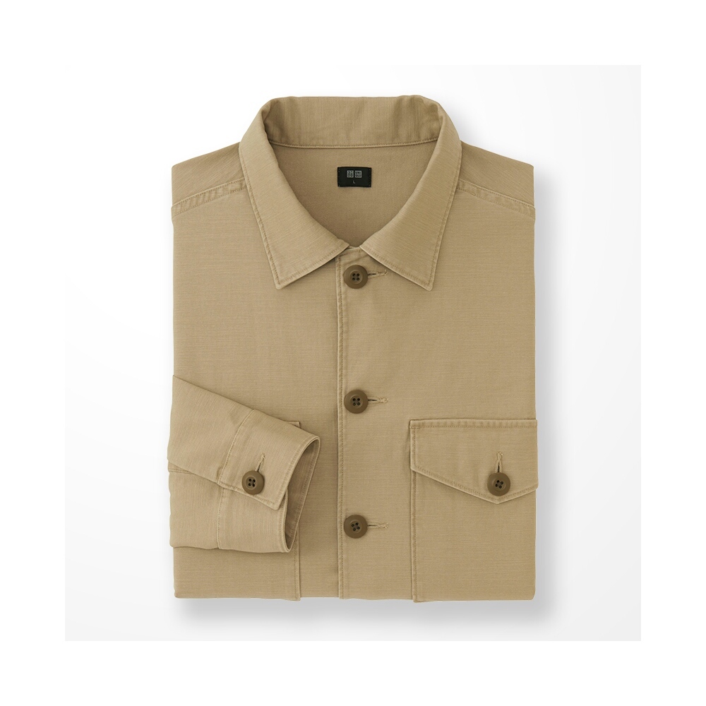 工装风！UNIQLO优衣库工装衬衫(长袖)183591