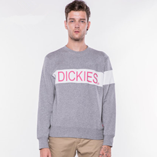 春季佳品！Dickies棉毛圈布色块分割字母印花卫衣163M30EC41