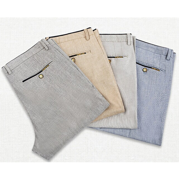 休闲百搭！南极人亚麻休闲裤G905s