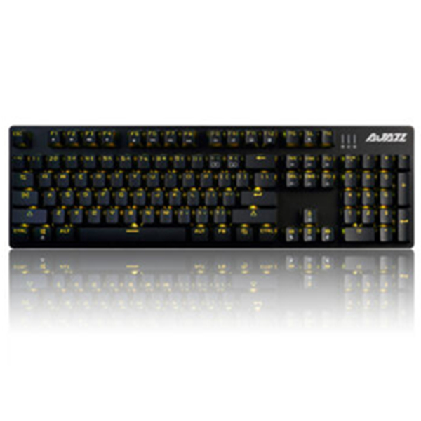 炫酷外观！Ajazz黑爵机械战警合金版幻彩机械游戏键盘