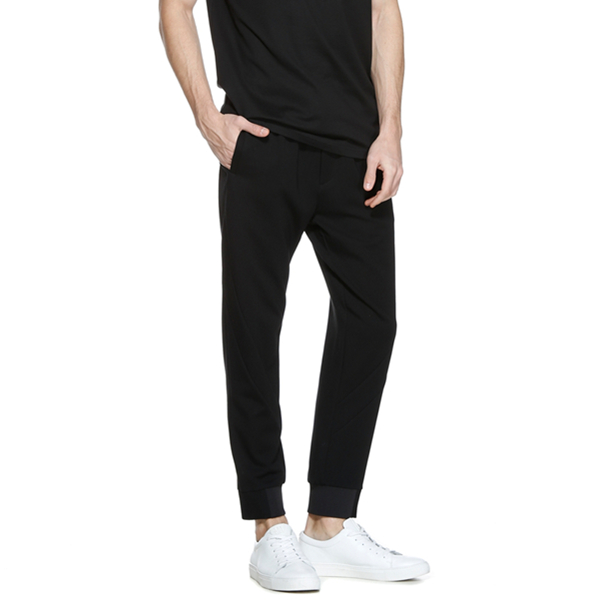 斯文雅致！TRENDIANO哈伦纯色束脚九分休闲裤3HI2060980