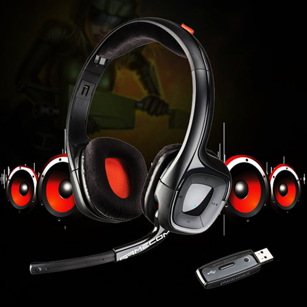 多平台兼容！Plantronics缤特力GameCom P80无线游戏耳机